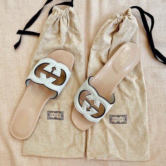 NWT Gucci Sandal Slides in Salvy Green Suede - Size EU 37.5 / US 7.5 - Picture 6 of 16